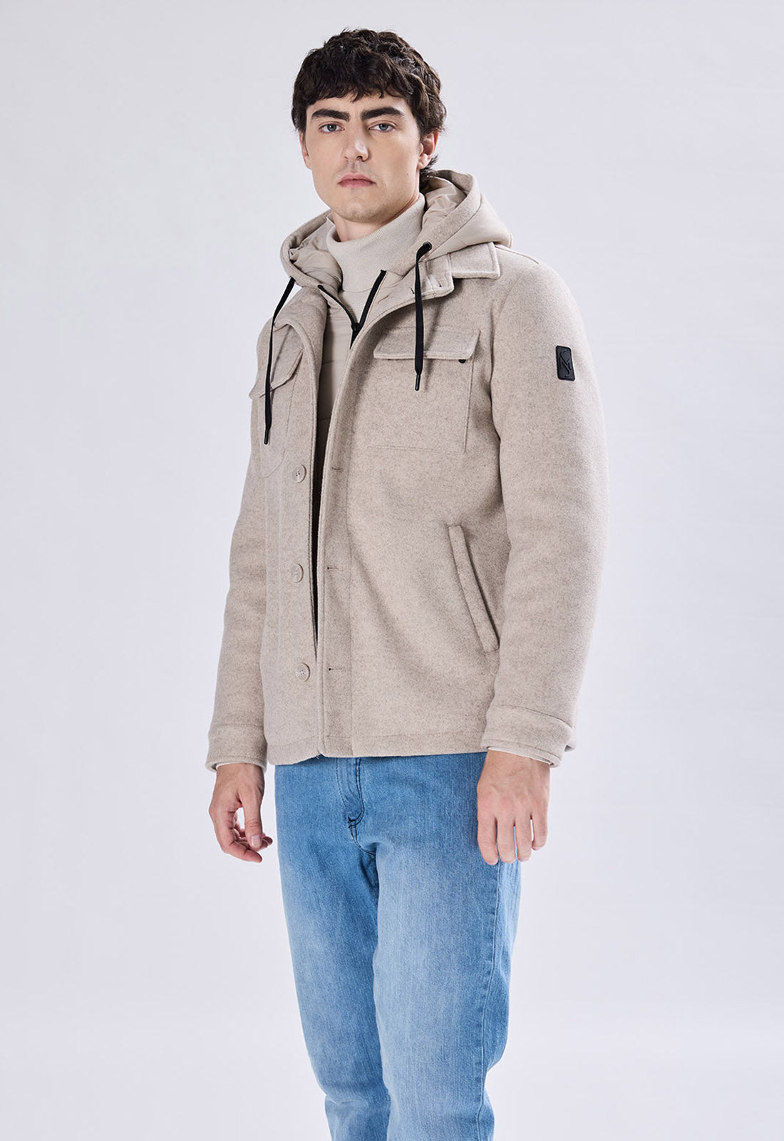 Fly Jacket in Eco Lana